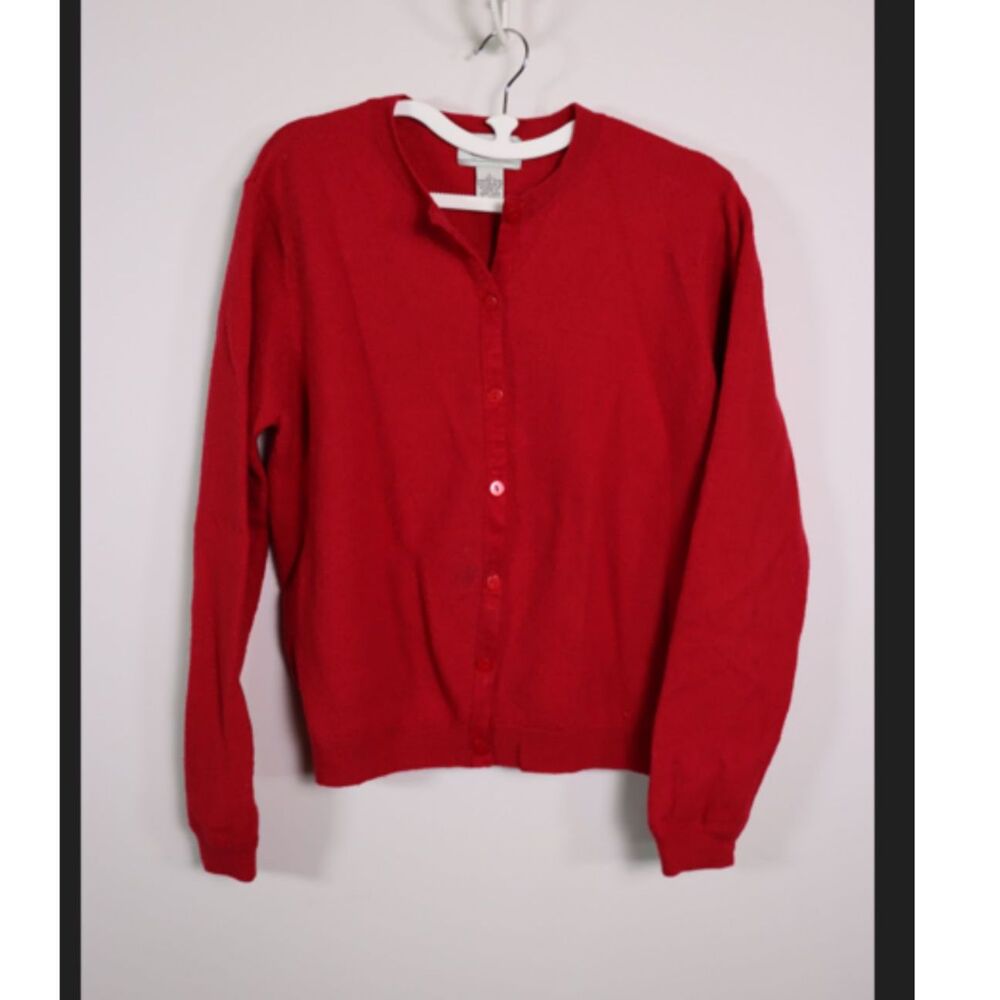 Genuine Sonoma Vintage Red 100% Merino Wool Sweater Large
